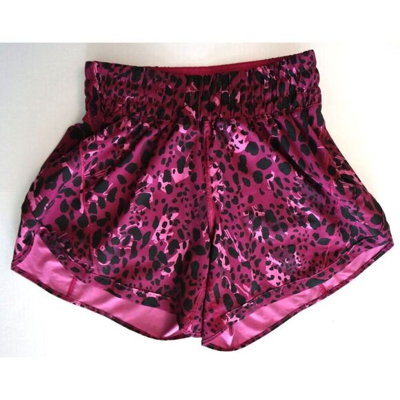 Lululemon 3-Pc Set Sz 6/4 Cheetah Camo Magenta/Purp Sculpt Tank Shorts Sport Bra - Picture 14 of 16